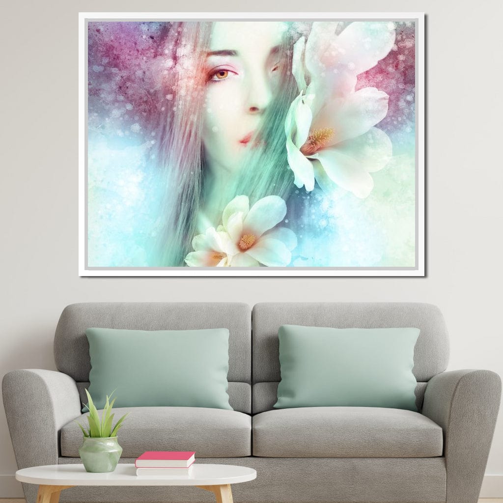 Spring Lady Canvas Wall Art