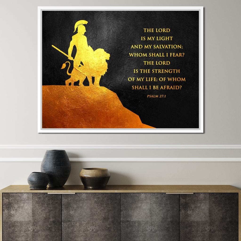 Psalm 27:1 Canvas Wall Art