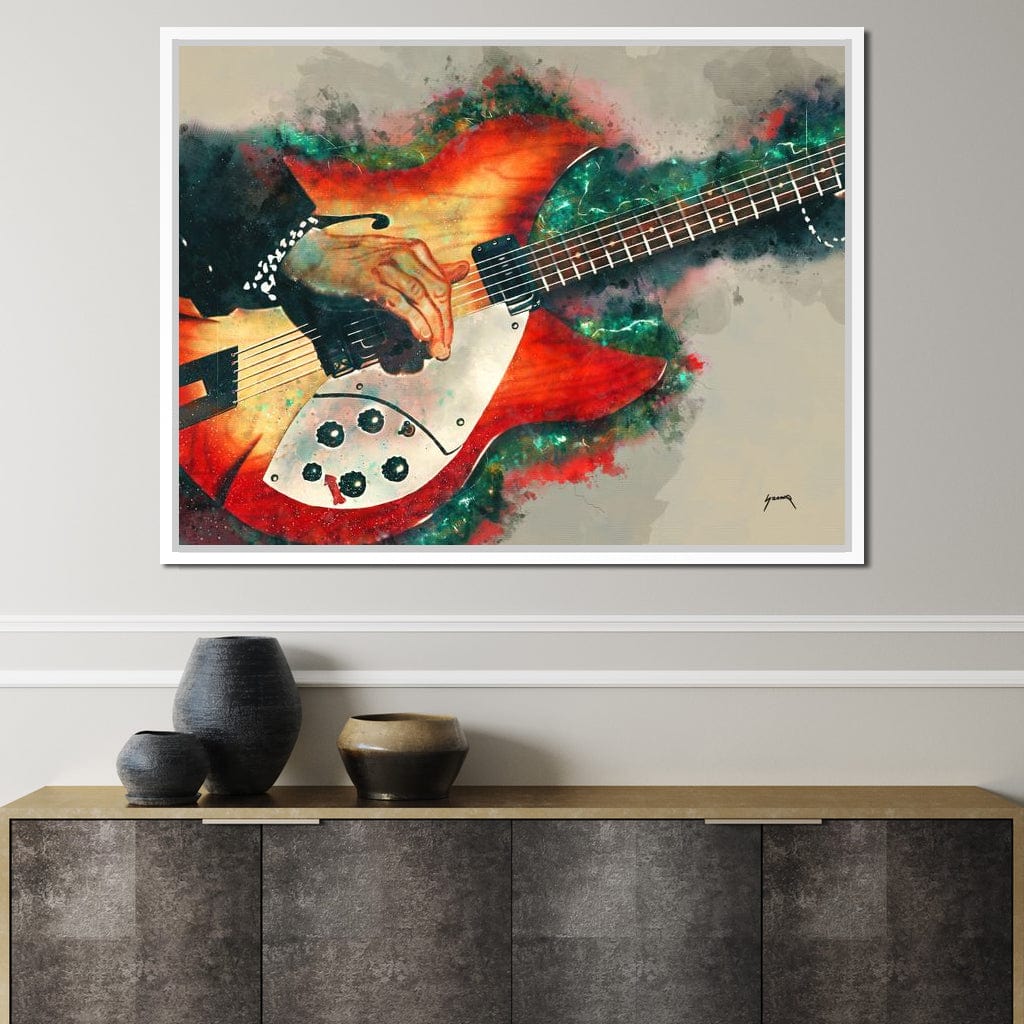 Tom Petty's Electric Guitar Canvas Wall Art