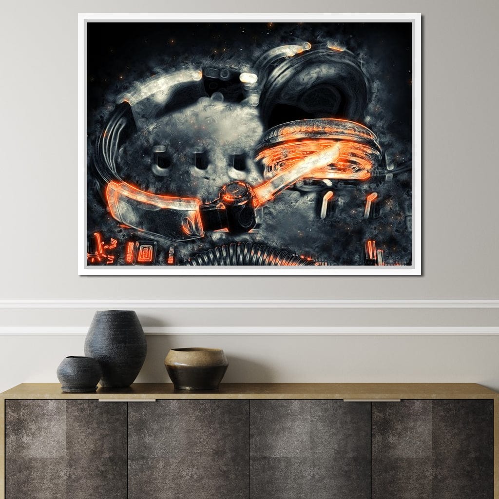 Neon Beats Canvas Wall Art