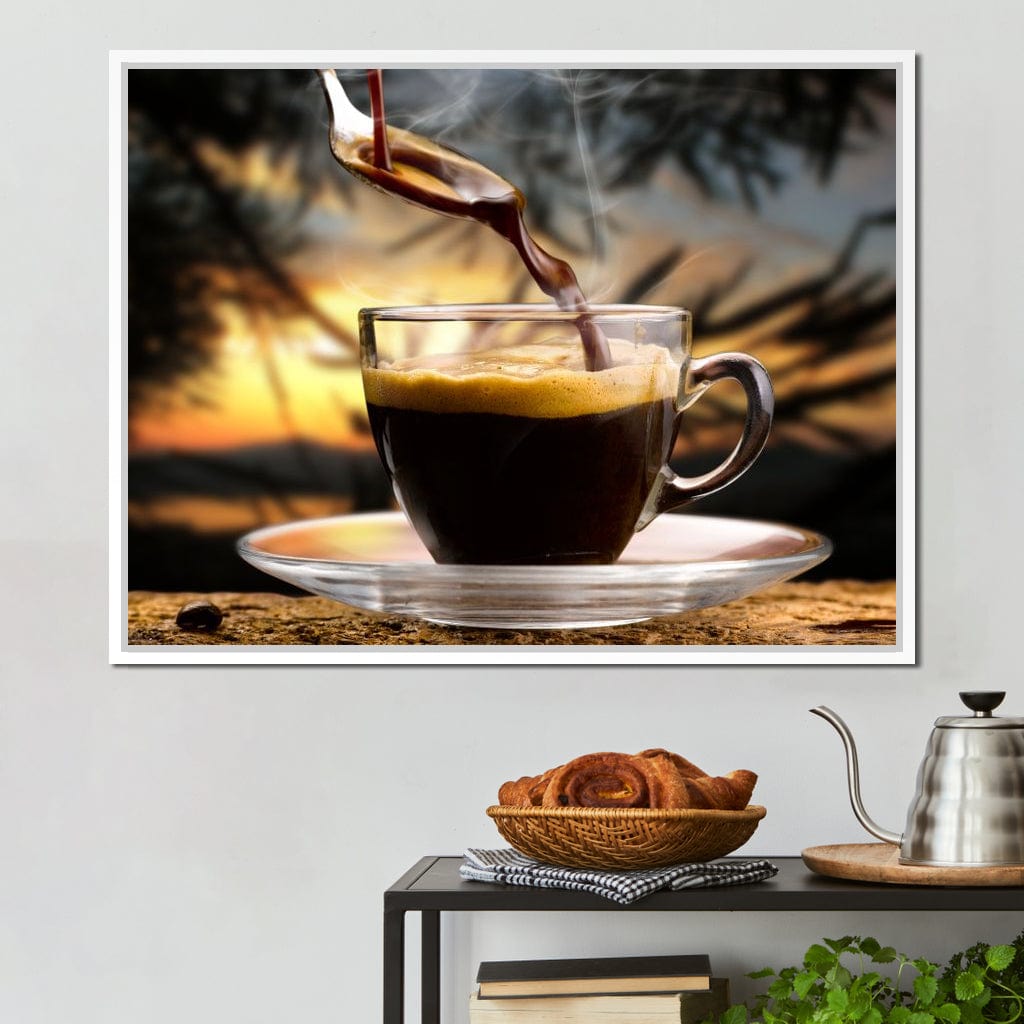 Hot Coffee Canvas Wall Art