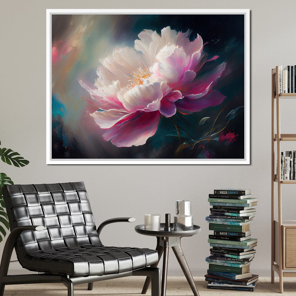 Peonie Flower 3 Canvas Wall Art