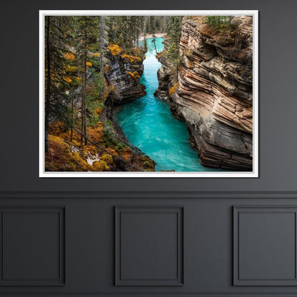Athabasca Falls Canvas Wall Art