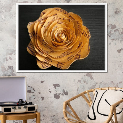 Musical Flower Canvas Wall Art