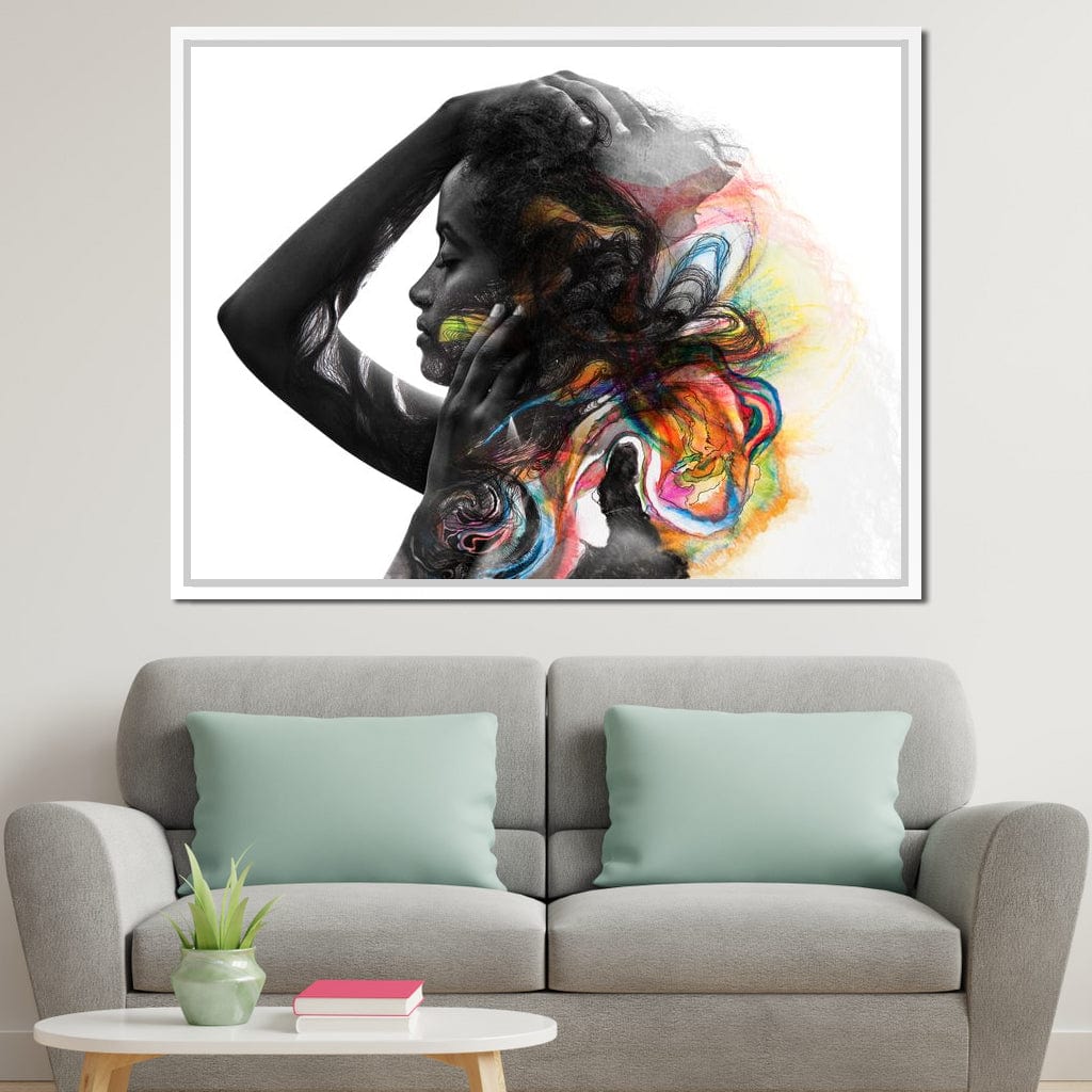 Colorful Hair Canvas Wall Art