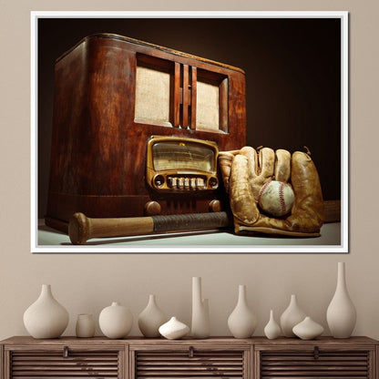Vintage Baseball Canvas Wall Art