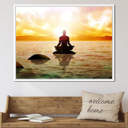 Meditation Master Canvas Wall Art