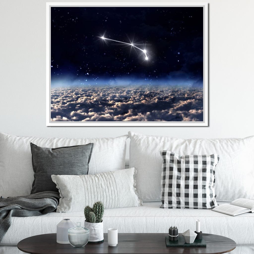 Aries Horoscope Constellation Canvas Wall Art