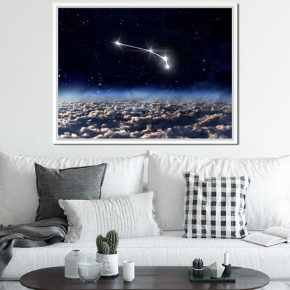 Aries Horoscope Constellation Canvas Wall Art