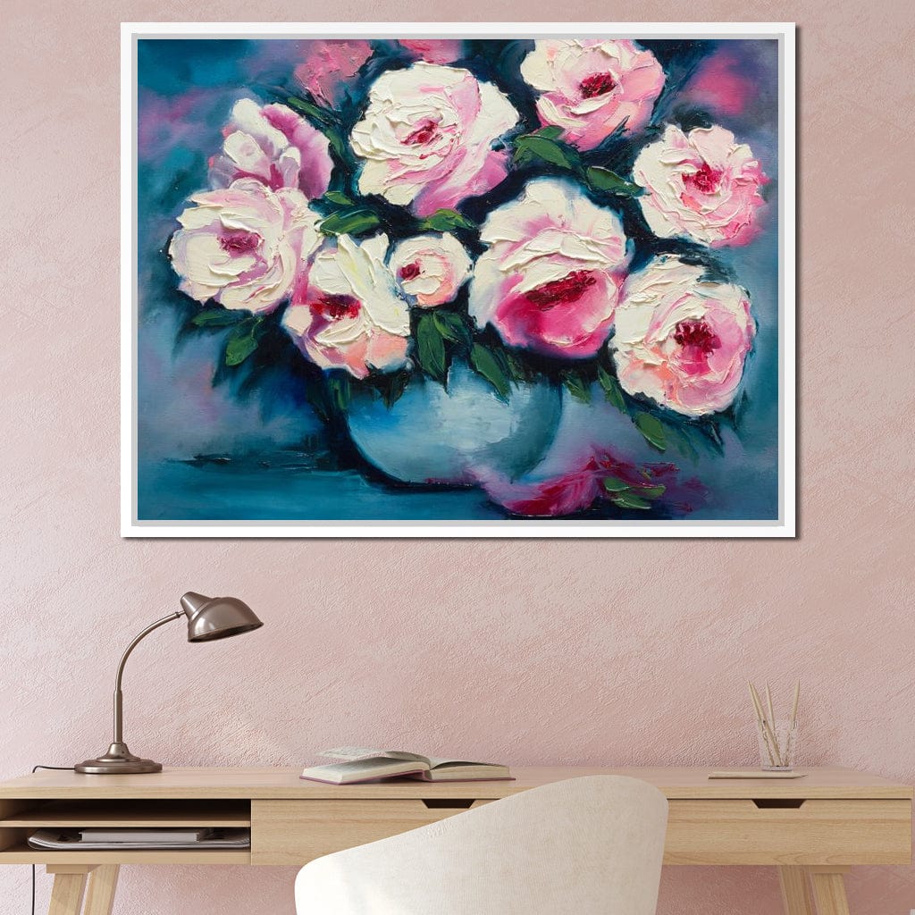 Beautiful Peonies Canvas Wall Art
