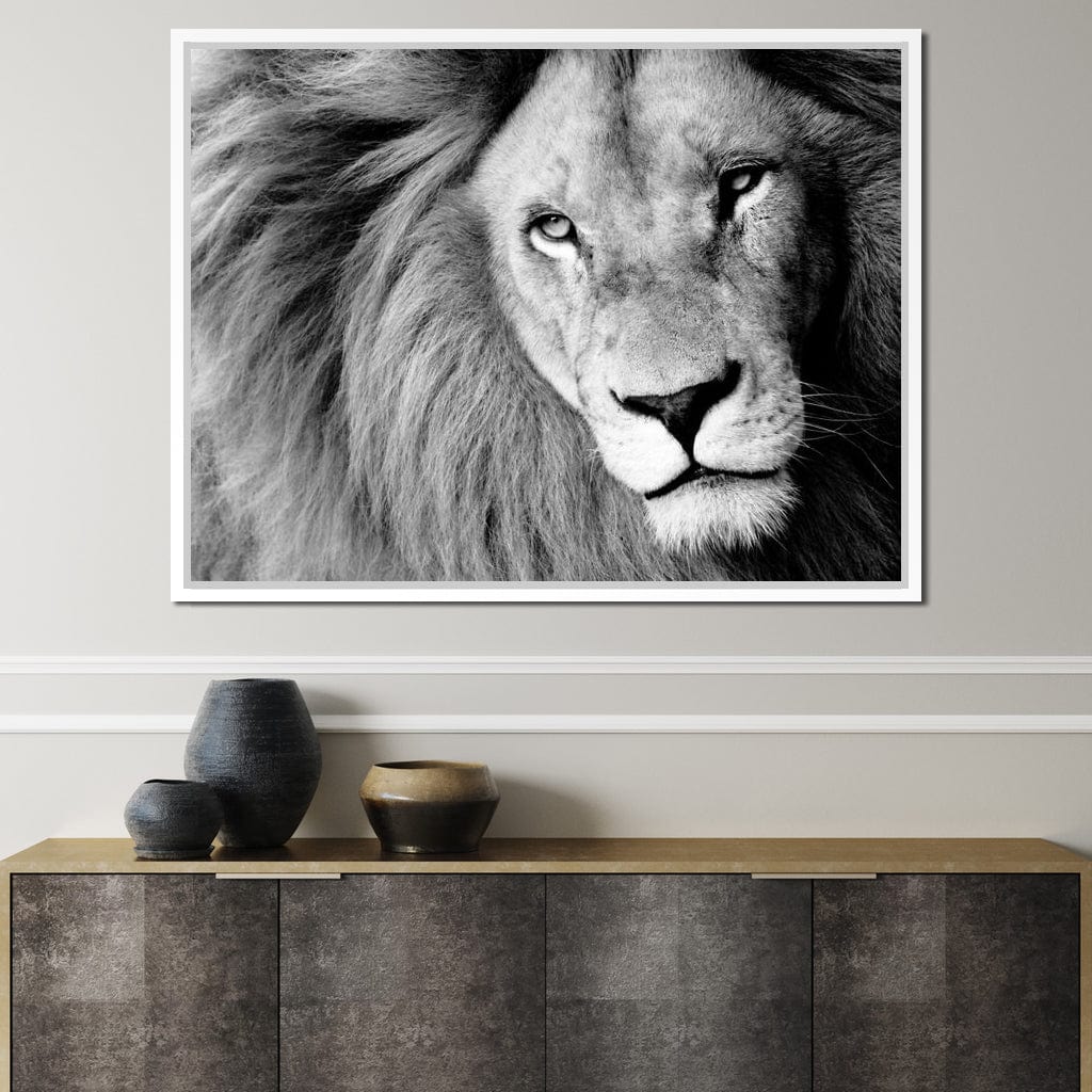 Lion Portrait Canvas Wall Art