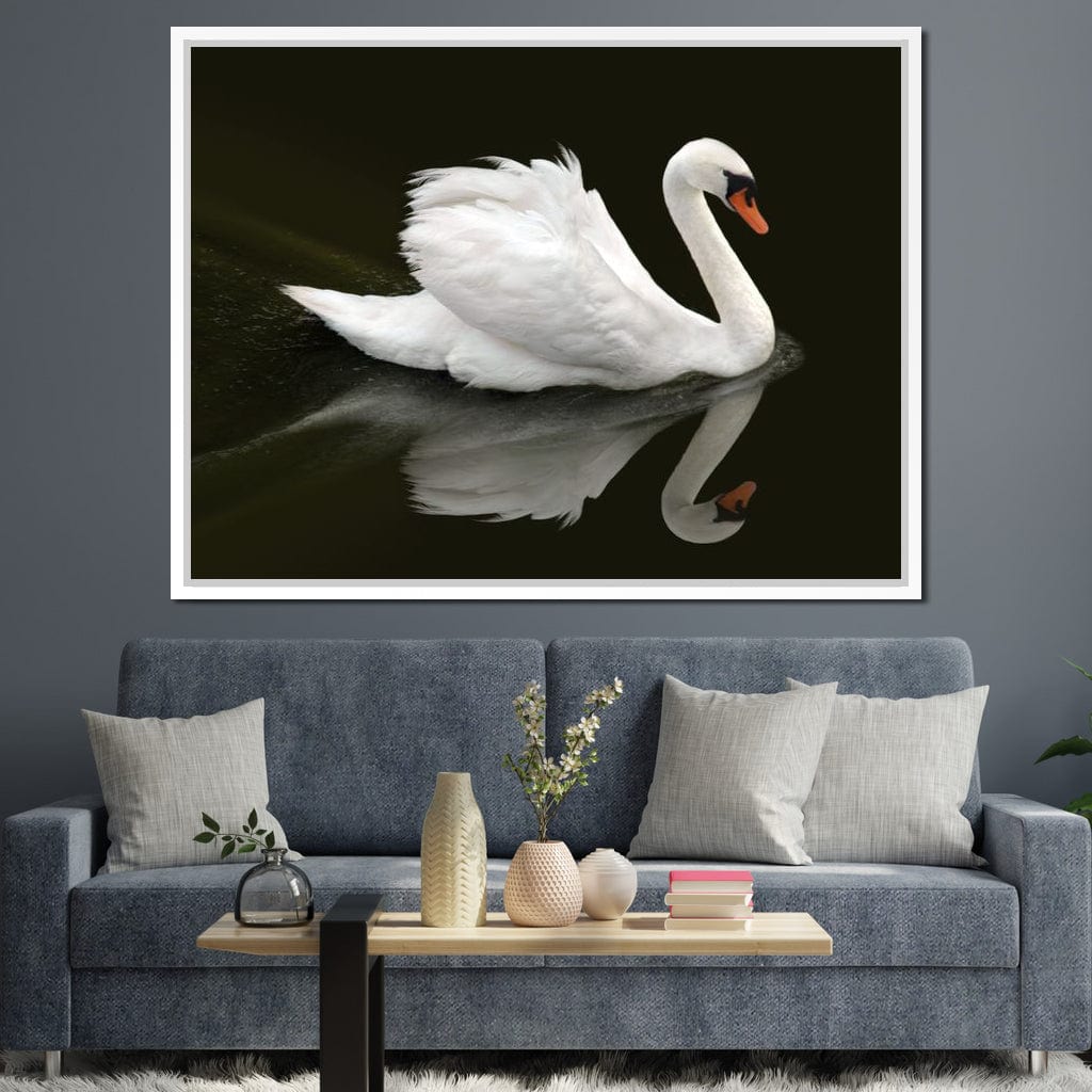 Swan Canvas Wall Art
