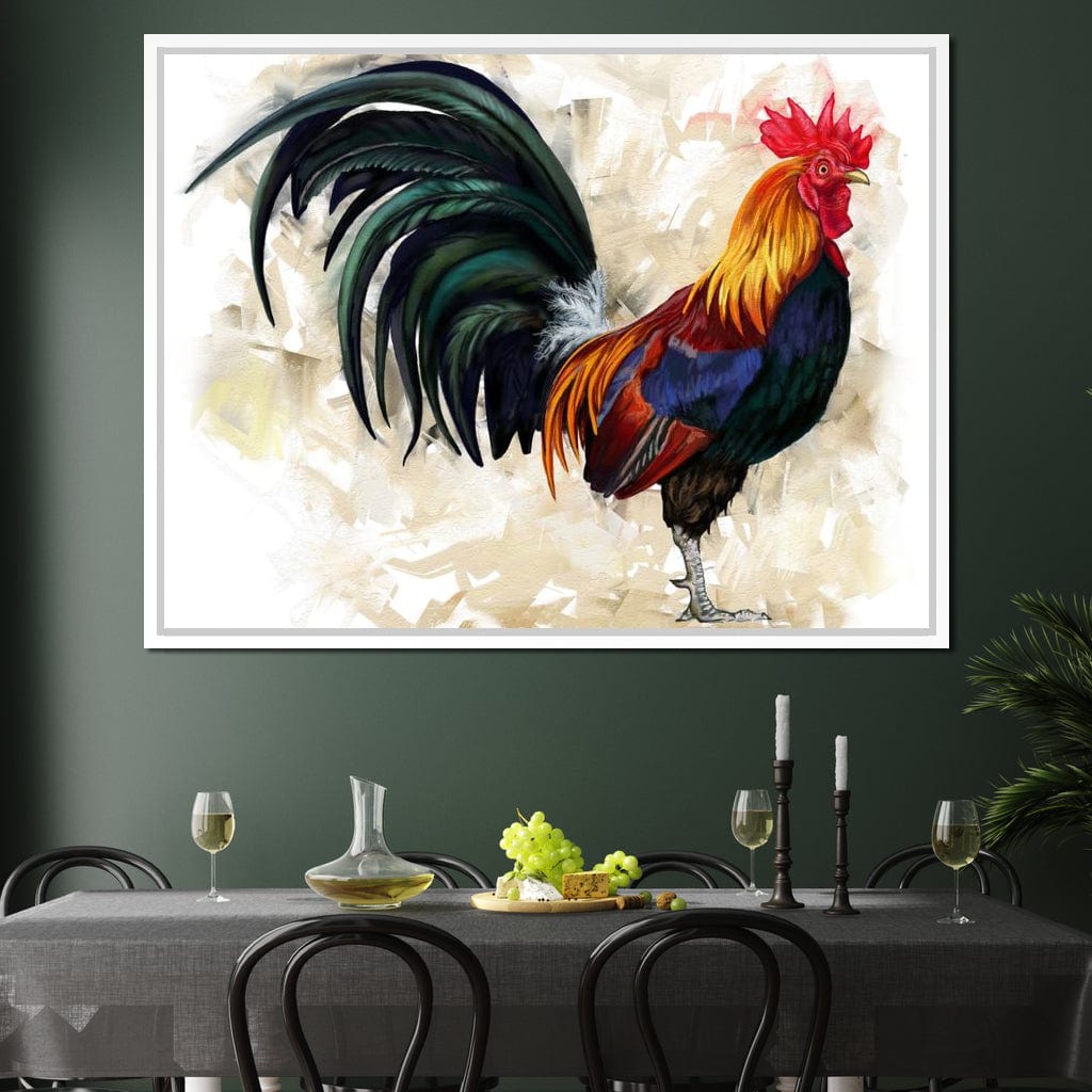 Rooster Canvas Wall Art