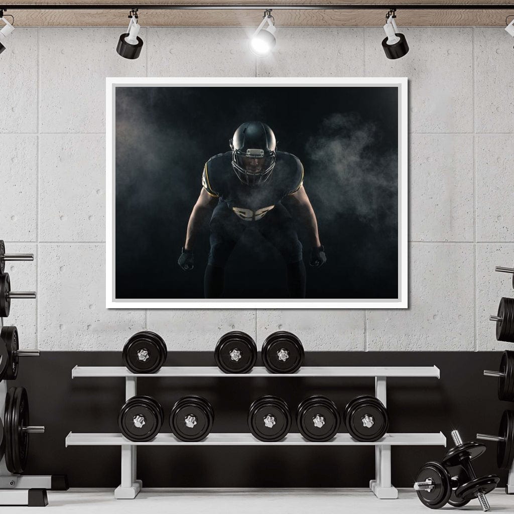 Football Athlete Canvas Wall Art