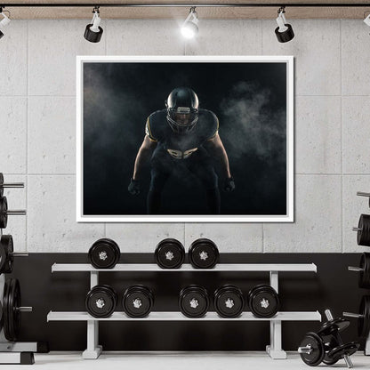 Football Athlete Canvas Wall Art
