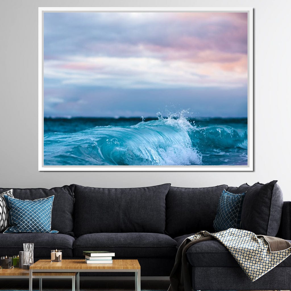 Blue Waves Canvas Wall Art