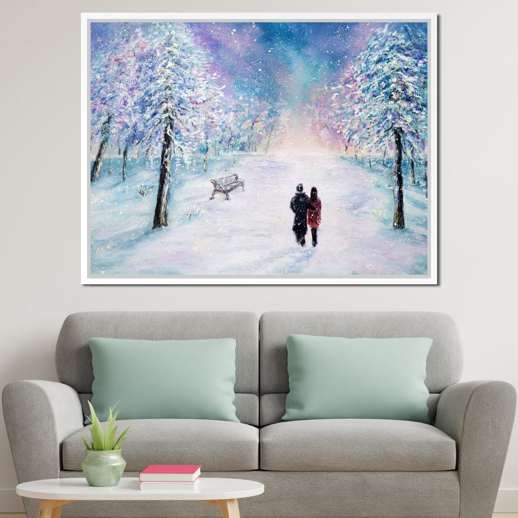 Winter Walk Canvas Wall Art