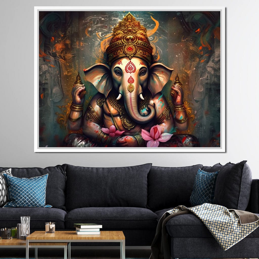 Ganesha's Wealth Canvas Wall Art