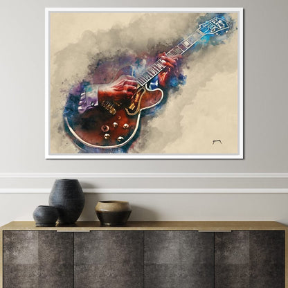 BB King's Guitar Canvas Wall Art