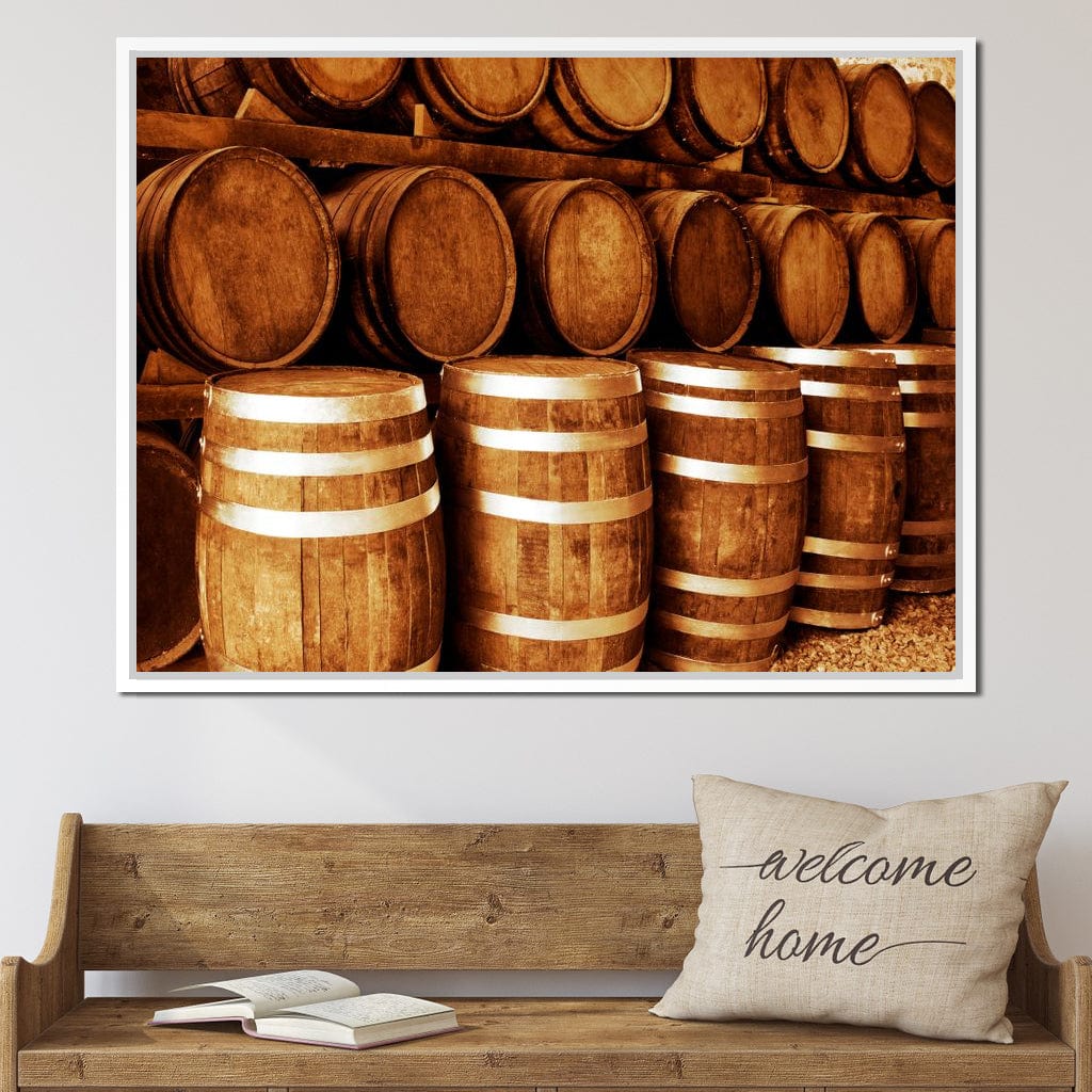 Tequila Barrels Canvas Wall Art