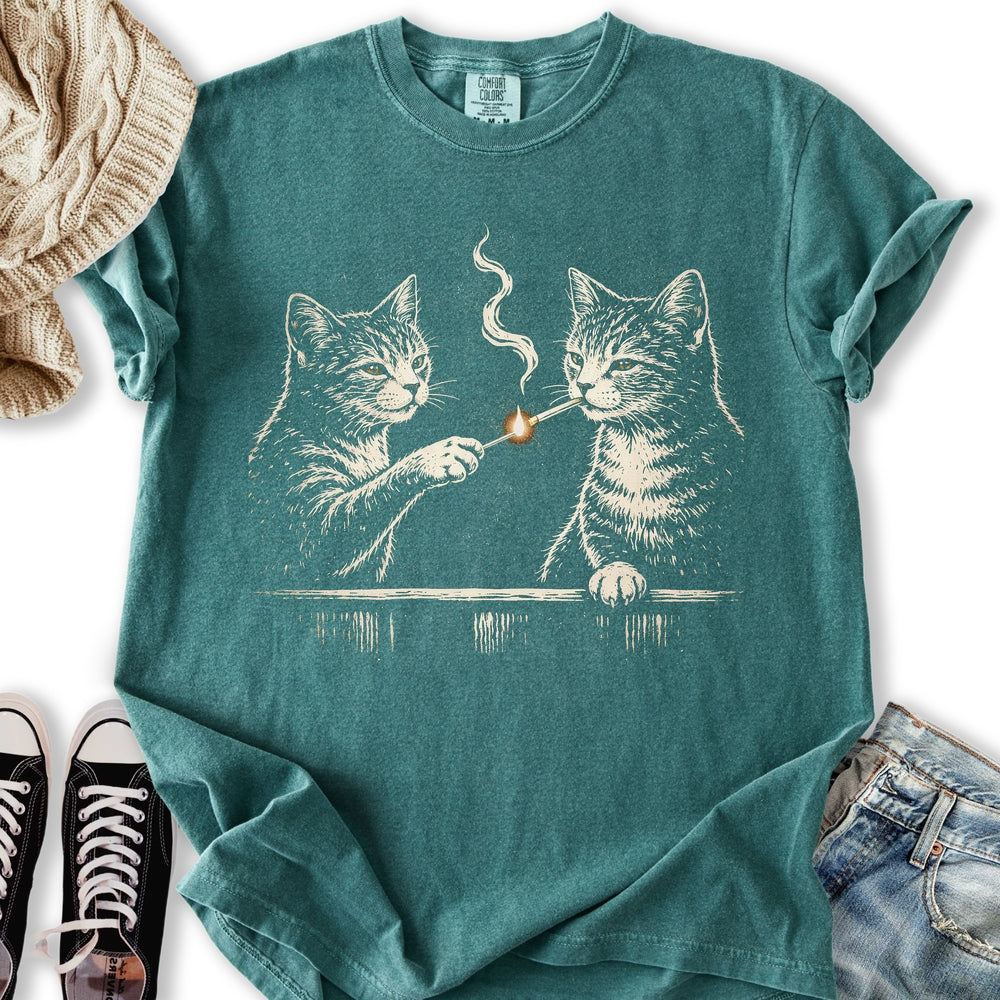 Smoking Cats Relaxed Tee