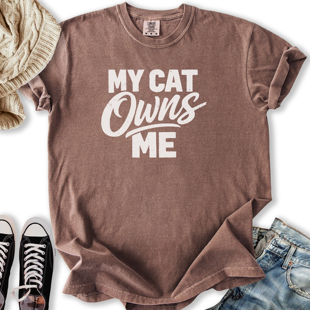 My Cat Owns Me Relaxed Tee