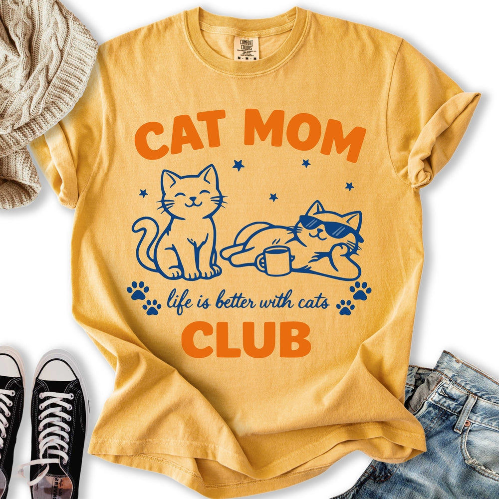 Cat Mom Club Relaxed Tee