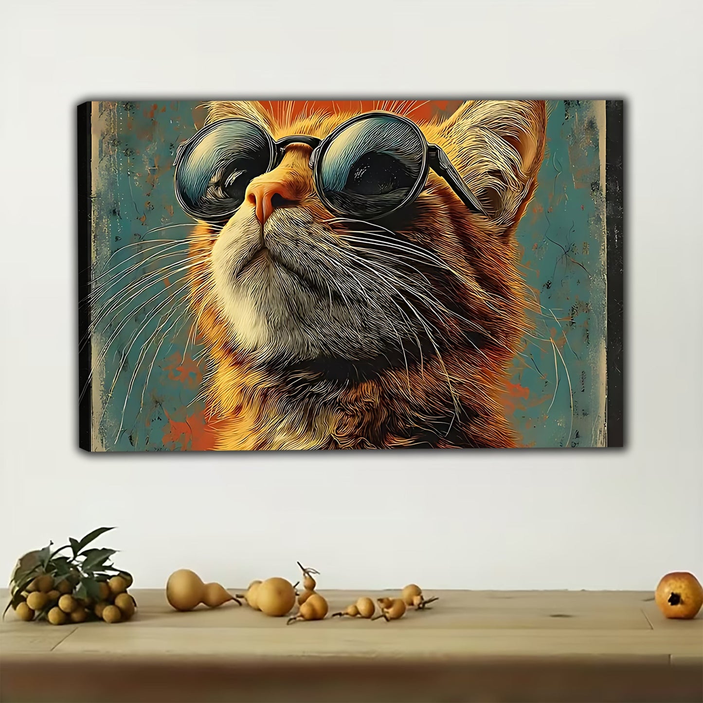 W483 Natural Wood Grain Canvas Decorative Painting – Abstract Art | Ideal for Living Rooms and Offices