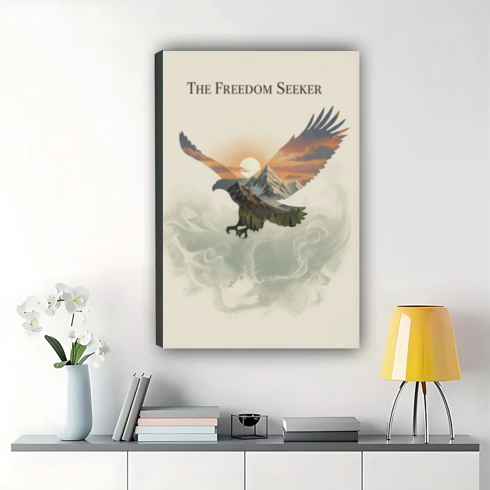 The Freedom Seeker - Eagle Mountain Sunrise Wall Art Print