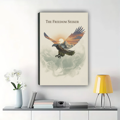 The Freedom Seeker - Eagle Mountain Sunrise Wall Art Print