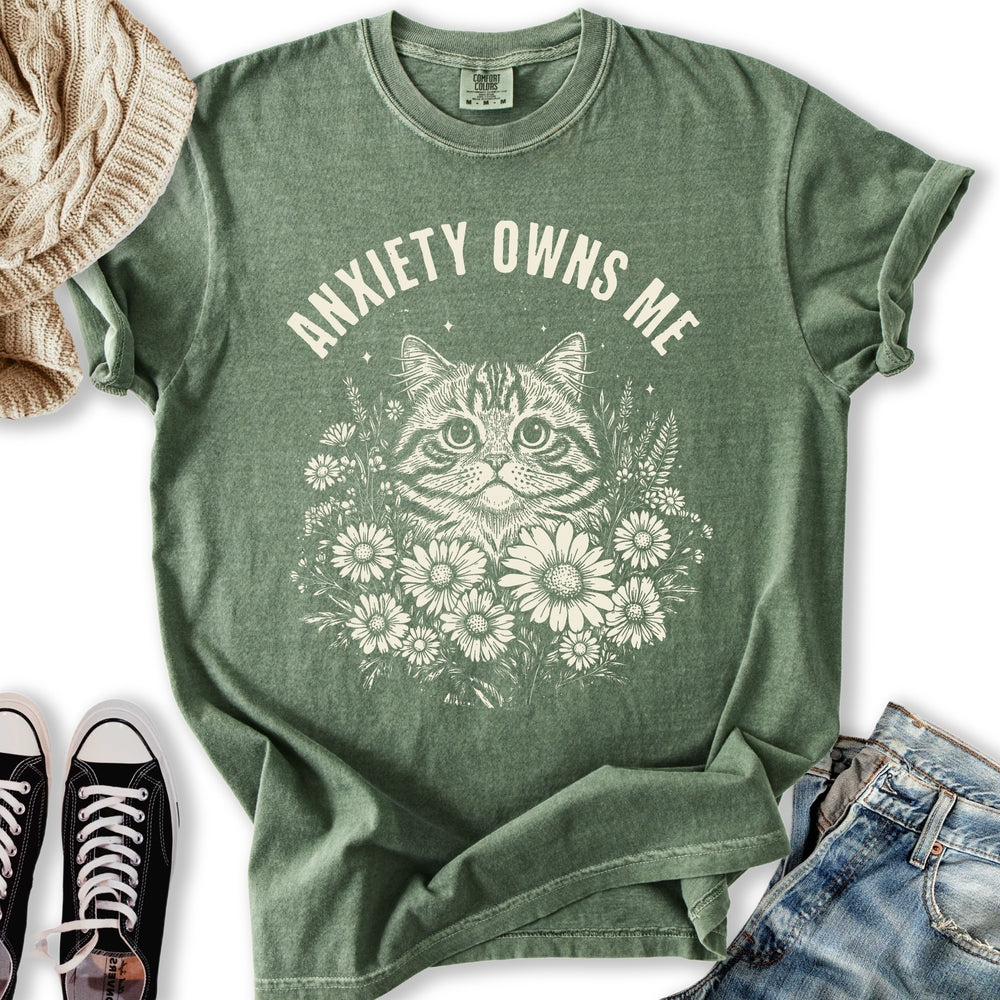 Anxiety Cat Relaxed Tee
