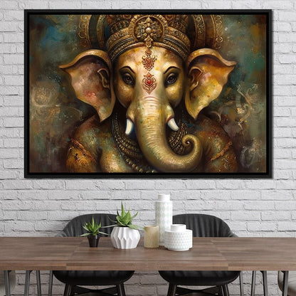 Ganesha's Intelligence Canvas Wall Art