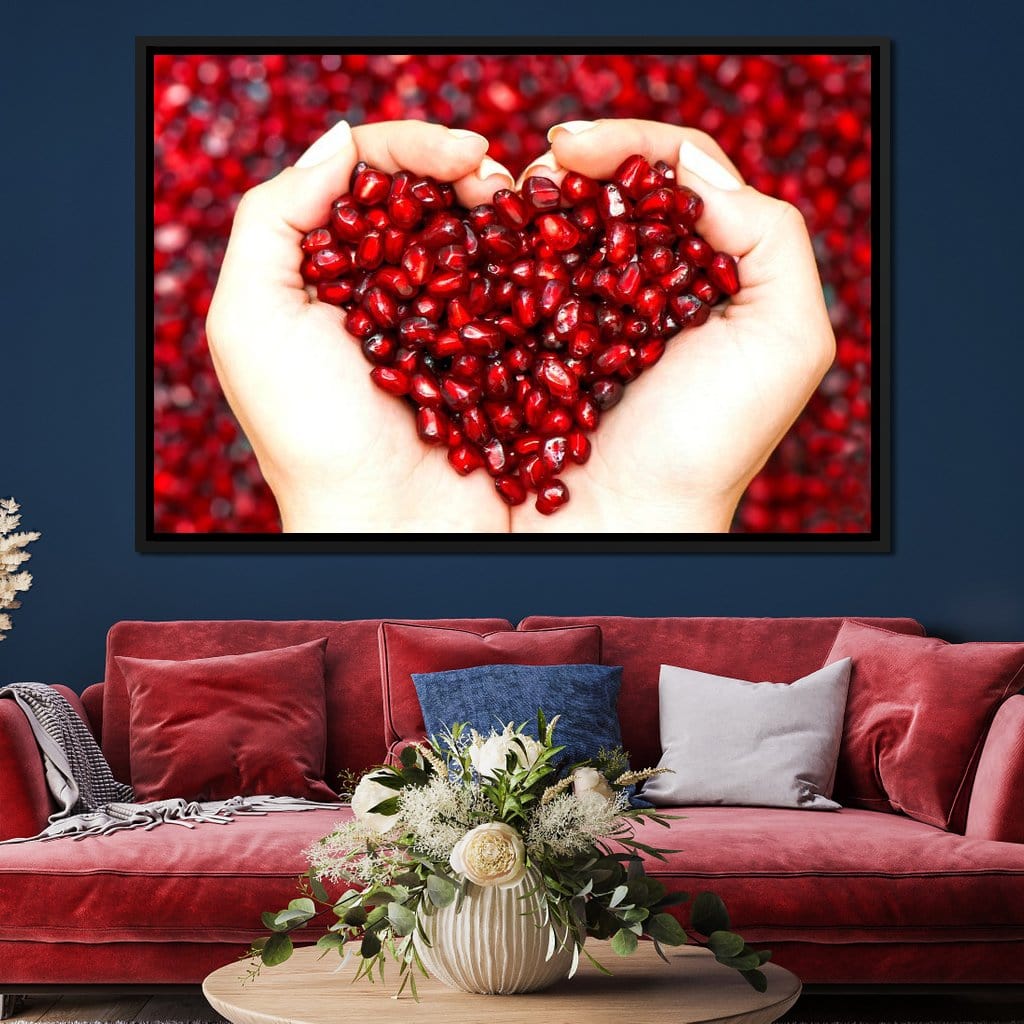 Pomegranate Seeds Canvas Wall Art