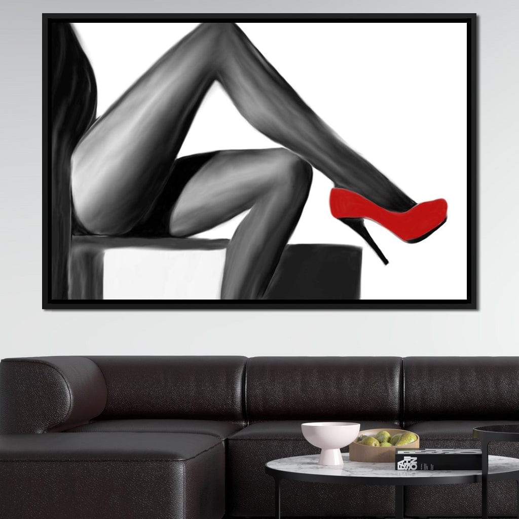Red Stiletto Canvas Wall Art