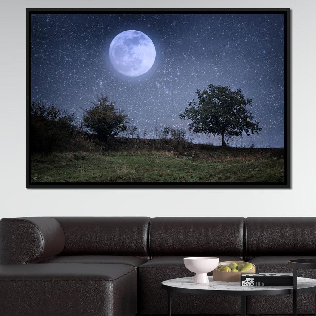 Beautiful Moonlight Canvas Wall Art
