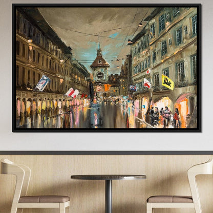 European City Canvas Wall Art