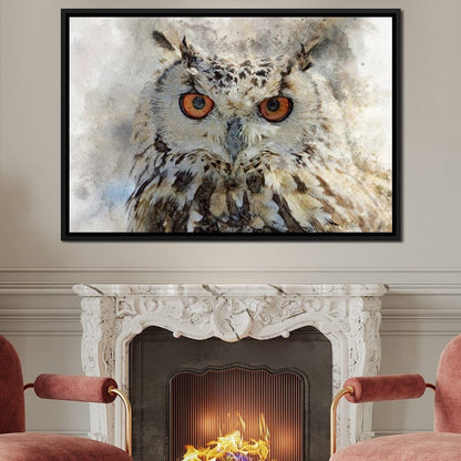 Eurasian Owl Canvas Wall Art