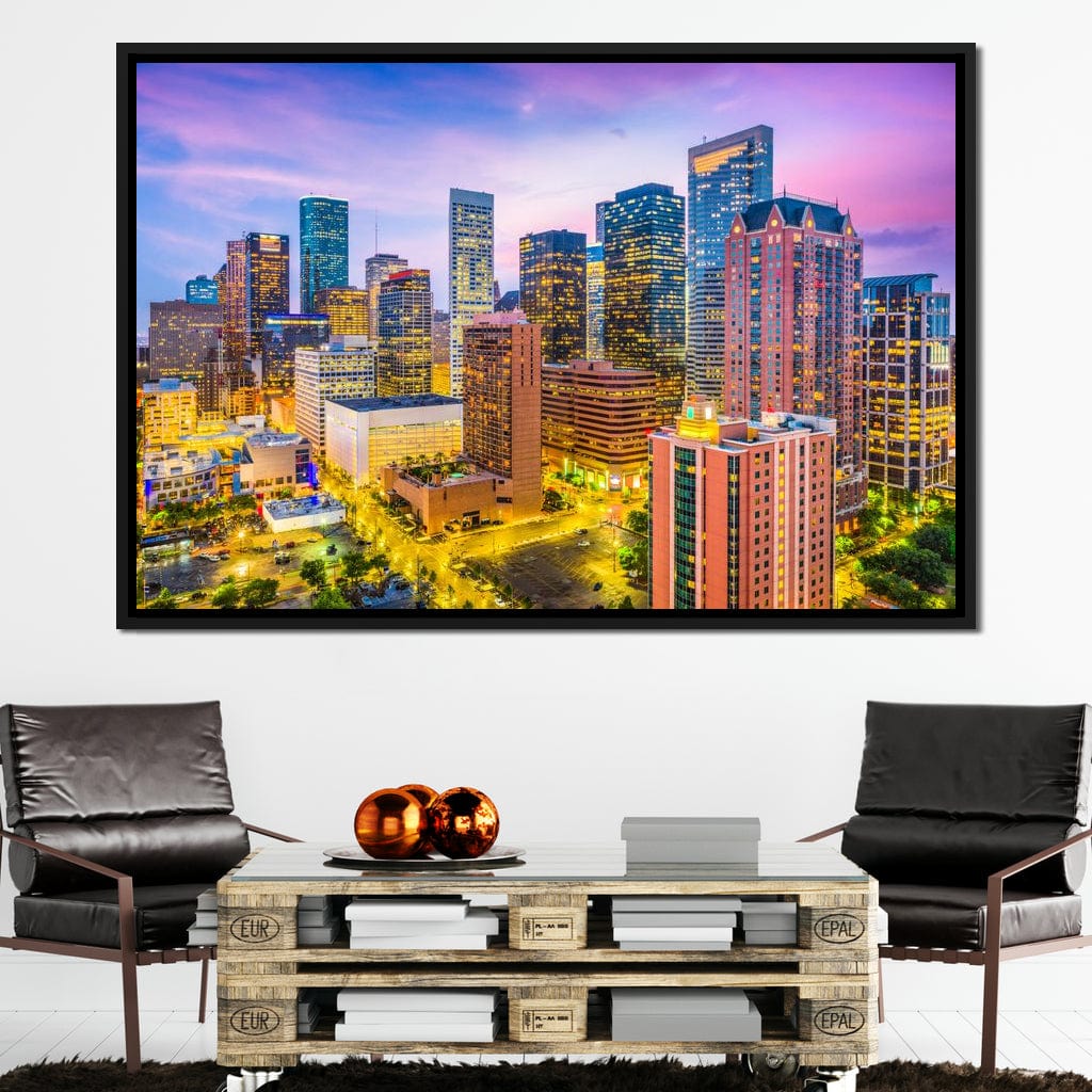 Houston Skyline Canvas Wall Art