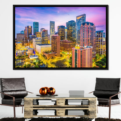 Houston Skyline Canvas Wall Art