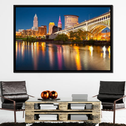 Cleveland Skyline Canvas Wall Art