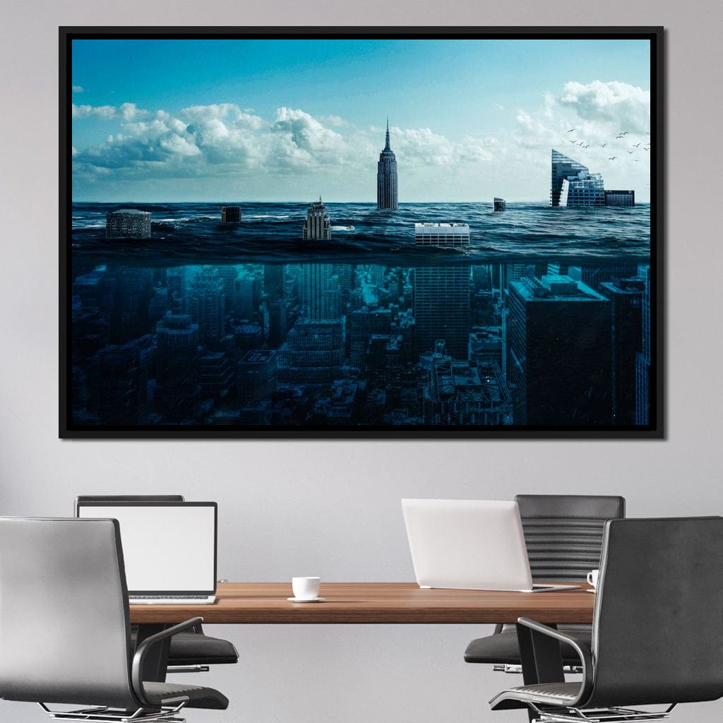 New York Underwater Canvas Wall Art