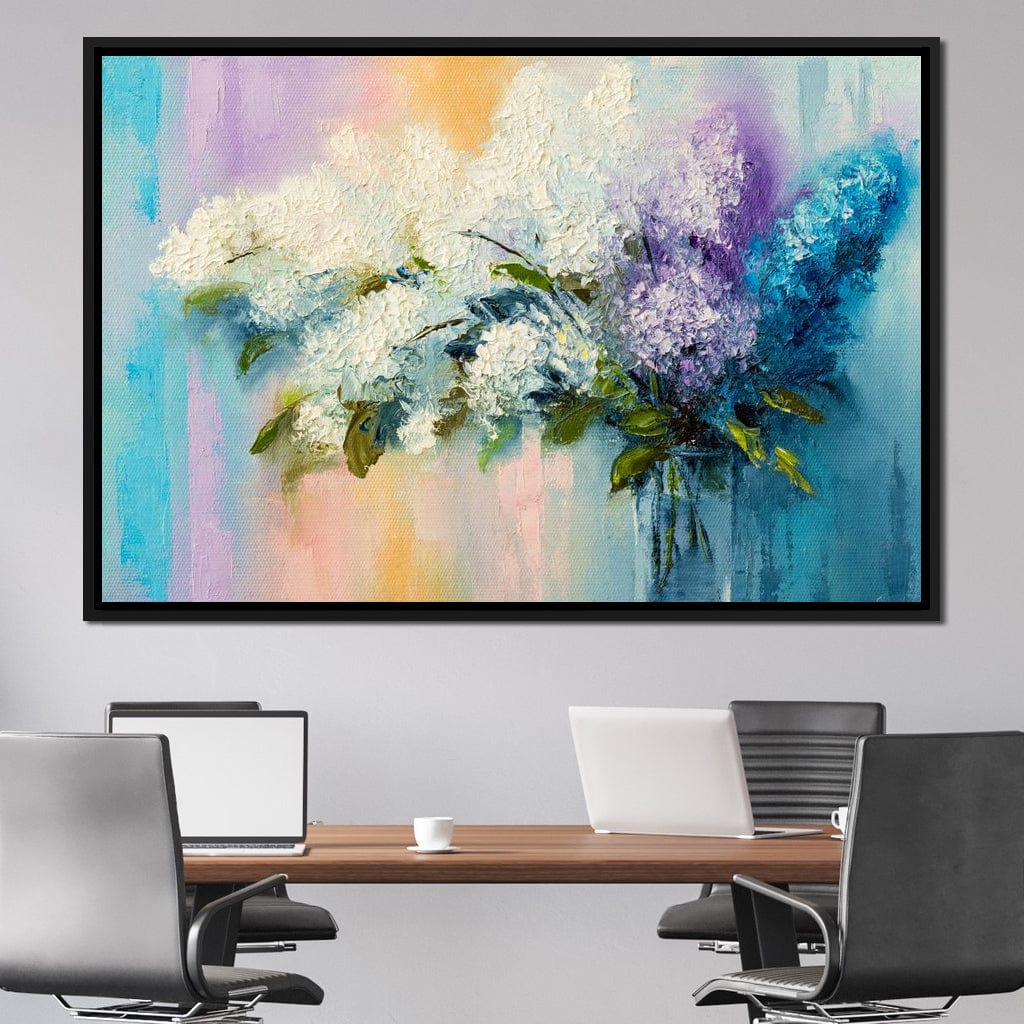 Lilac Flowers Canvas Wall Art