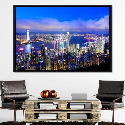 Hong Kong Skyline Canvas Wall Art