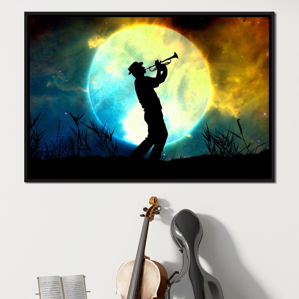 Space Trumpeter Canvas Wall Art