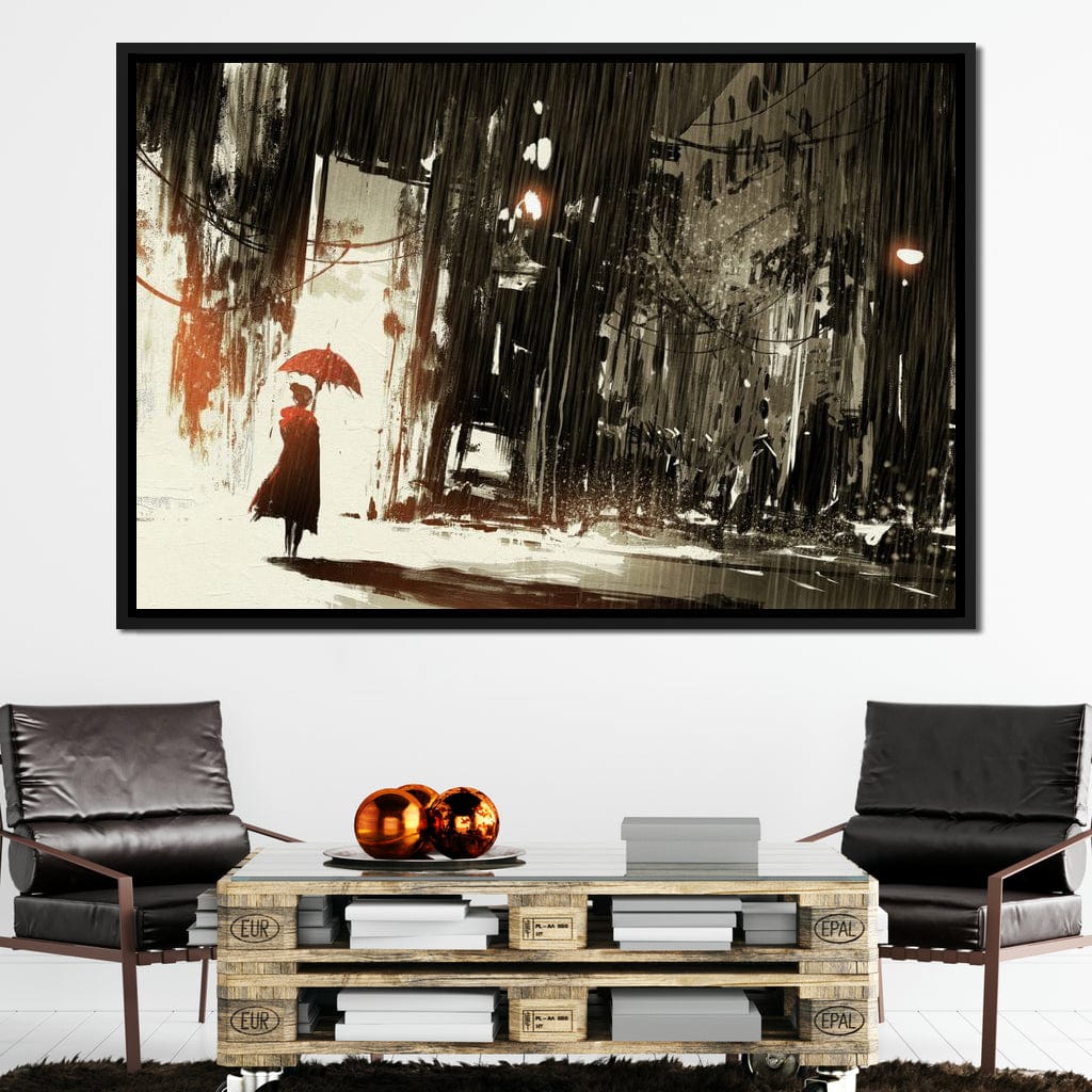 Halelis Rainy Day Canvas Wall Art