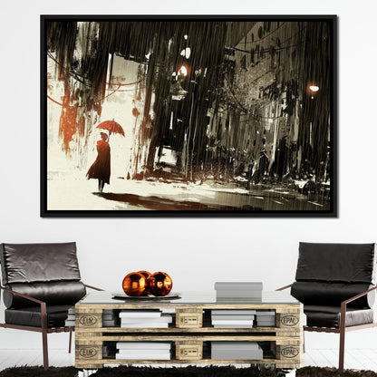 Halelis Rainy Day Canvas Wall Art
