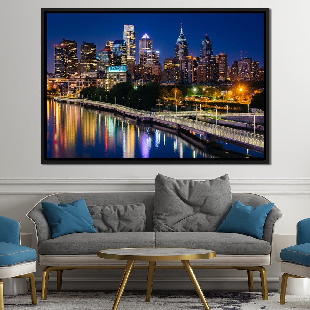 Philadelphia Skyline Canvas Wall Art