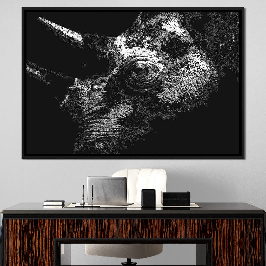 Big 5 Collection - Rhino Canvas Wall Art