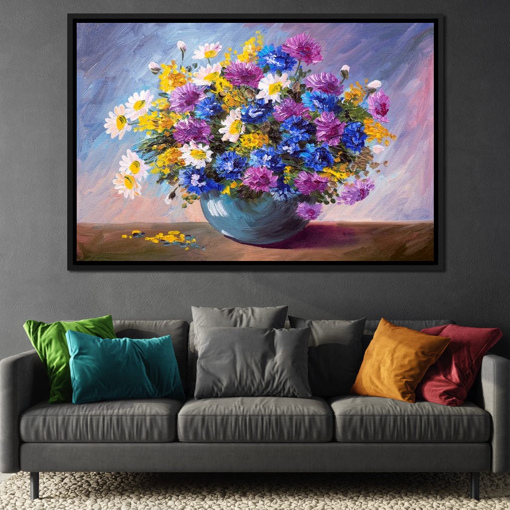 Bouquet of Wildflowers Canvas Wall Art