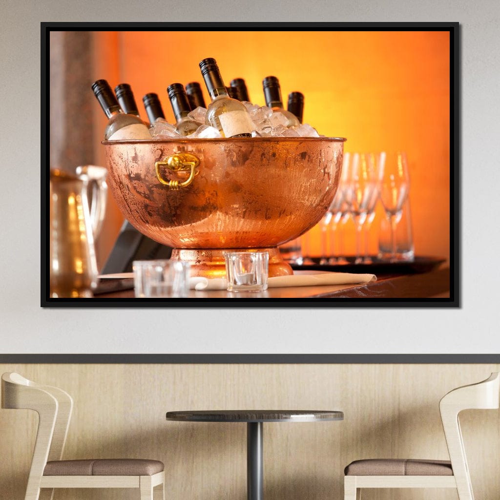 Chilled Wine Canvas Wall Art